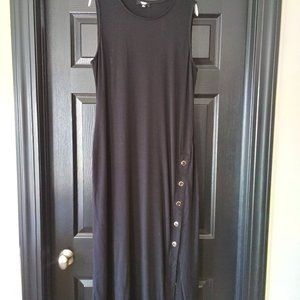 Black knit dress